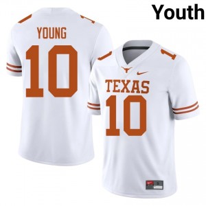 Top-Tier Vince Young #10 Longhorns White Jersey | Youth University Football Stitched Fan Gear 51966471