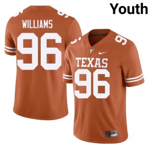 Zion Williams #96 Texas Athletics Jersey | Pro-Grade Orange College Football Youth Embroidery 92103550